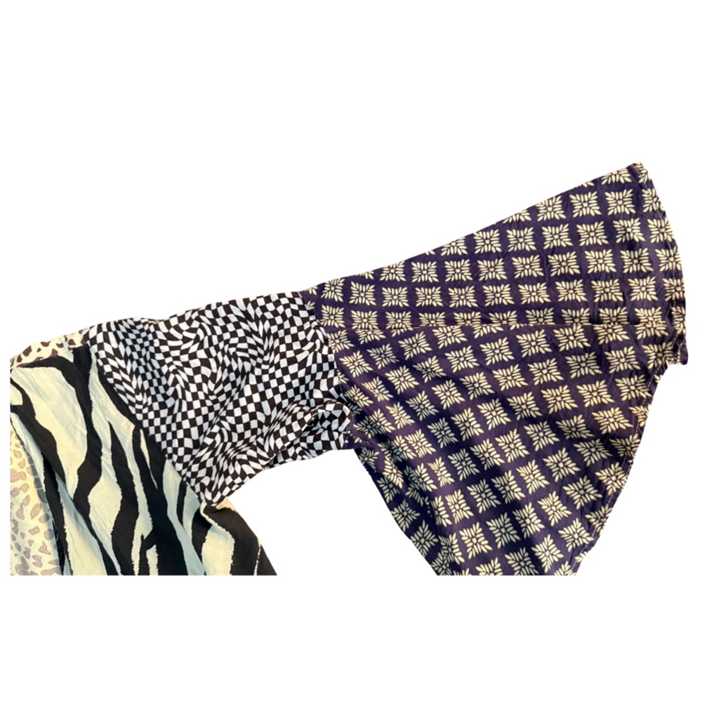 Sacred Threads Black and White Patterned Kids Dress - Picture 9 of 16